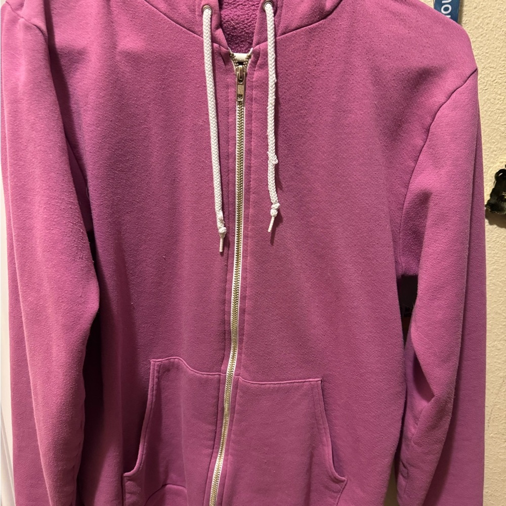 American Apparel Pink-PurpleZip-Up Hoodie